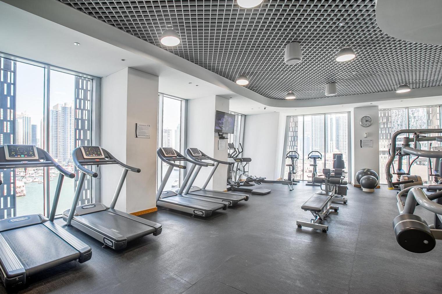 Blueground Marina Gym Security Marina View Dxb-1479 Apartment *